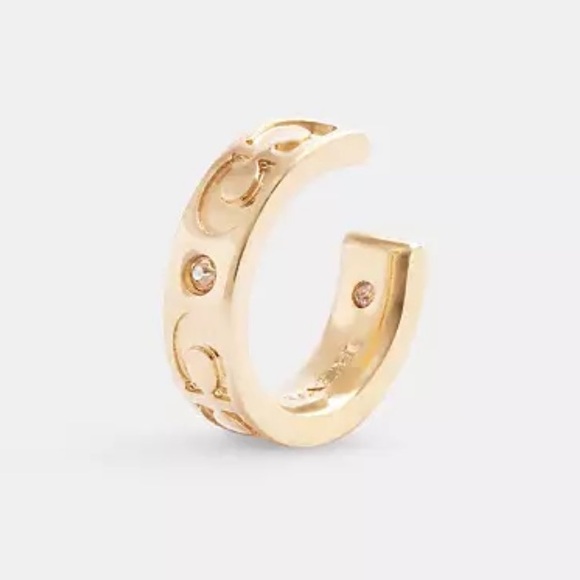 COACH Signature Kissing C’s Ear Cuff - Picture 3 of 6